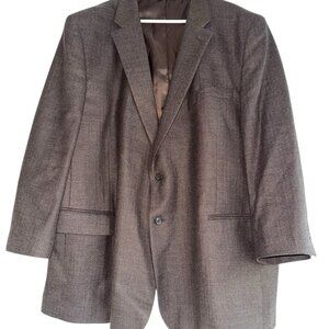 Jos A Bank Mens 100% Wool Blazer Sz 52R Brown Classic Regal Fit